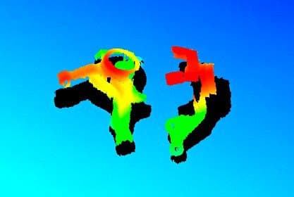 The same two parts as a smoother 3D image with fewer gaps