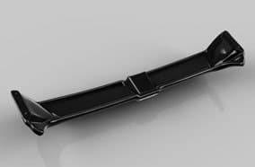 A glossy black part